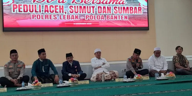 Polres dan MUI Lebak Ajak Warga Doa Bersama dan Siaga Bencana